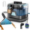DEVOAC C8 Portable Carpet Upholstery Spot Cleaner Machine with Versatile Tools, Self-Cleaning, Powerful Suction, Pet Stain Remover, Car and Auto Detailer (Cyan)