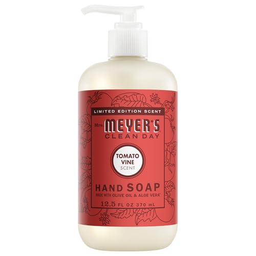 MRS. MEYER'S CLEAN DAY Hand Soap, Tomato Vine Scent, 12.5 Fl Oz Bottle