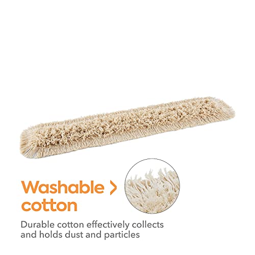 Coastwide Professional Cut-End Dust Mop Head, Cotton, 48" x 5", White
