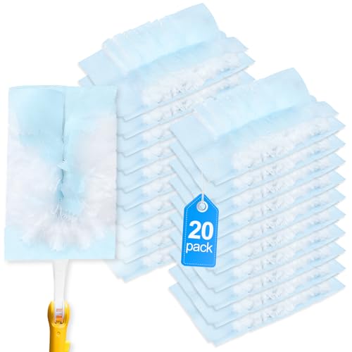 YagoDago Duster Refill Compatible with Swiffer Hand Duster, Unscented Disposable Heavy Duty Duster Refills, Dusters Refills for Cleaning, Blinds & Ceiling Fan, 20 Count (Handle is Not Included)