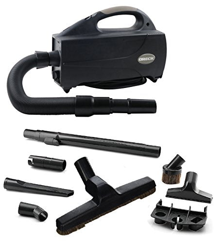 Oreck Compact Canister Vacuum Cleaner, Portable Handheld Vacuum for Carpet and Hard Floors, Lightweight, Powerful Suction with Versatile Tools, Corded Canister Vacuum Cleaners for Home Use