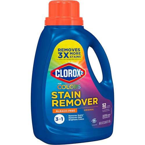 Clorox 2 for Colors Stain Remover and Laundry Additive, Original, 66 Fluid Ounces (Pack May Vary)