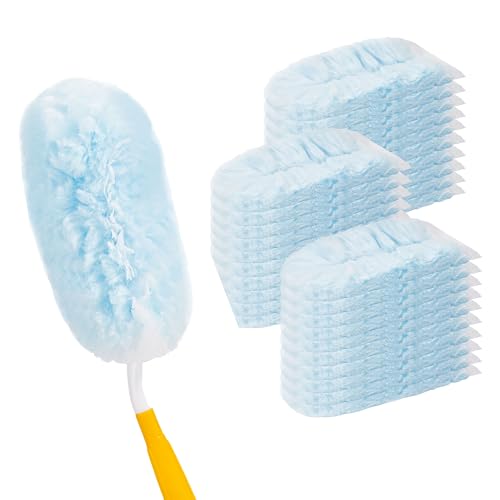 40 Count Duster Refills for Swiffer Duster Handle,360° Heavy Duty Duster Refills, Disposable Microfiber Duster for Dusting Furniture, Blinds, Ceiling Fans, Walls, (40 Count Refills& 2 Handle)