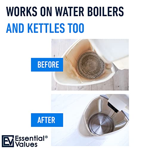 Essential Values Distiller Cleaner Descaler - 2 LBS Water Distiller Cleaner - Citric Acid for Cleaning Powder for Distilling Machines, Kettles - Remove Limescale & Mineral Buildup