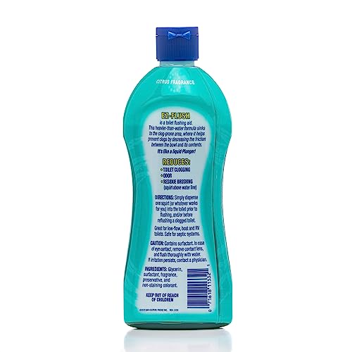 Bar Keepers Friend EZ-Flush Liquid Toilet Flushing Aid (2 x 12 Oz) Helps Prevent Clogging, Odor, Residue in Regular, Low-Flow, Boat & RV Toilets
