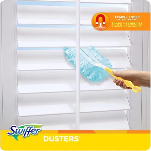 PURE PETALS Duster Refill Kit + 1 Handle, 28 Count - Includes Duster Refills and Handle for Efficient Dusting, Pure_1
