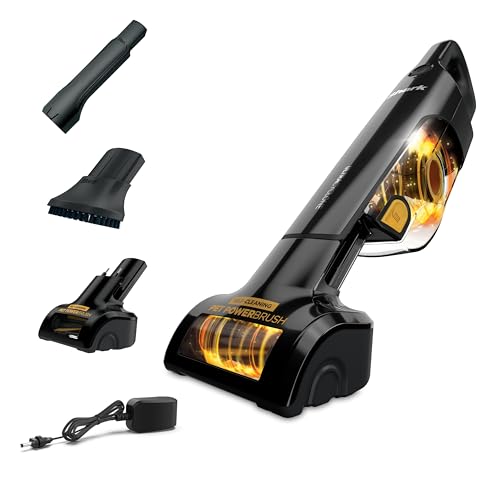 Shark UltraCyclone™ Pet Pro Plus Cordless Hand Vacuum, Powerful Suction, Handheld Vacuum for Car & Home, Pet Power Brush, Crevice Tool, Scrubbing Brush, XL Dust Cup, Black, CH951