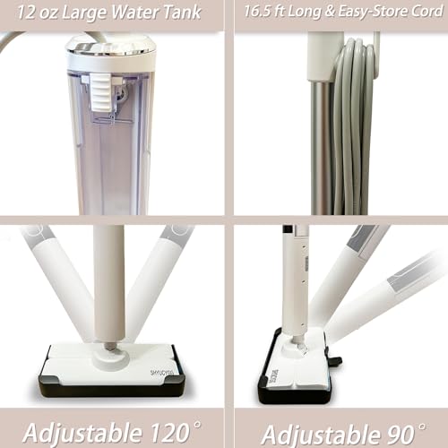 Steam Mops for Floor Cleaning, Floor Steamer with 2 Steam Modes & Smart Touch Control, for Carpet, Wooden, Marble, Tile, Hardwood