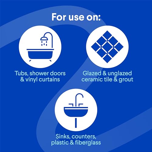 Clorox Plus Tilex Daily Shower Cleaner, Bleach-Free Bathroom Cleaner Spray, Safe for Most Tubs and Countertops, 32 fl. oz. Spray Bottle, Pack of 3