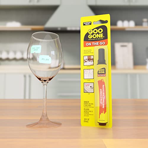 Goo Gone On The Go Pen - 0.34 Ounce - Adhesive Removing Pen Removes Stickers Price Tags and Scuffs