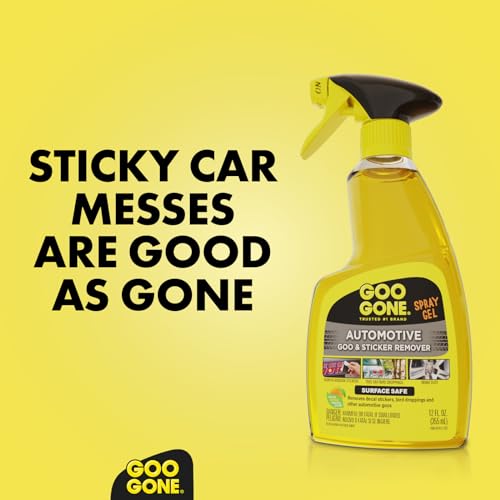 Goo Gone Automotive - Cleans Auto Interiors/ Bodies and Rims, Removes Bugs & Stickers - 12 Fl. Oz.