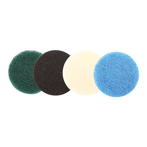 16pcs Power Scrubber Pad Set Compatible with Dremel Versa PC10 Ruby Horsepower Includes 4 Foam, 4 Kitchen, 4 Performance, 4 Microfibre Pads Electric Cleaning Tool Replacement Scouring Pads Accessories