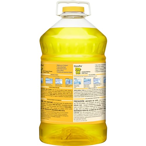 CloroxPro Pine-Sol All Purpose Cleaner, Lemon Fresh, 144 Ounces (Package May Vary)