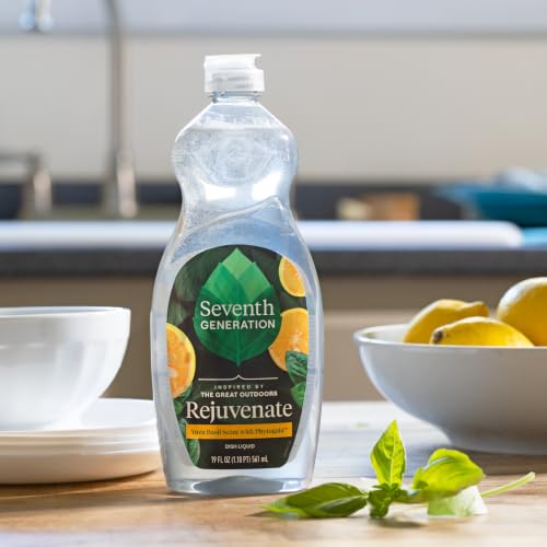 Seventh Generation Hand Dish Liquid Yuzu Basil Rejuvenating 19 fl oz