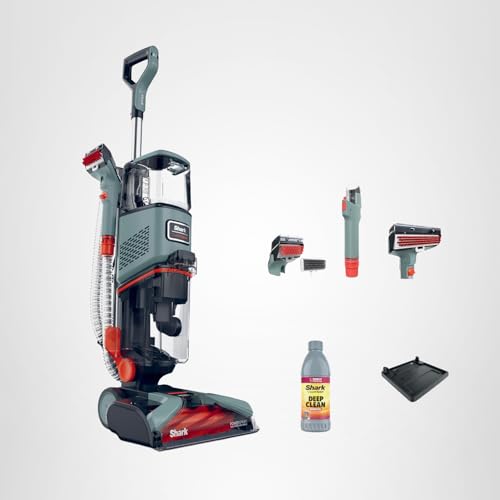 Shark CarpetXpert | Upright Carpet, Area Rug & Upholstery Cleaner | Carpet Shampooer with Handheld Spot & Stain Eliminator | 3 Cleaning Tools | Slate Green | EX151