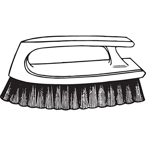 Rubbermaid Commercial Products Iron Handle Scrub Brush, 6-Inch, Yellow/Blue, for Tile/Grout/Walls/Countertops, Pack of 12