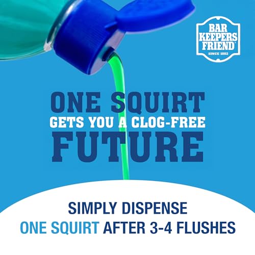 Bar Keepers Friend EZ-Flush Liquid Toilet Flushing Aid (2 x 12 Oz) Helps Prevent Clogging, Odor, Residue in Regular, Low-Flow, Boat & RV Toilets