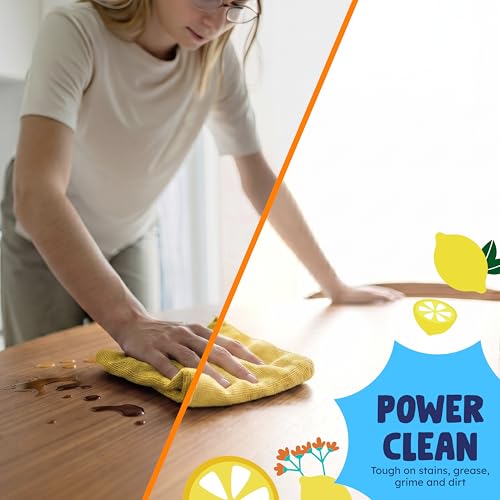 Originally Yellow Lemon Vinegar All Purpose Cleaning Spray | Distilled Cleaning Vinegar | Plant-Derived All Purpose Cleaner | Living Room, Bathroom, & Kitchen | 3 Pack