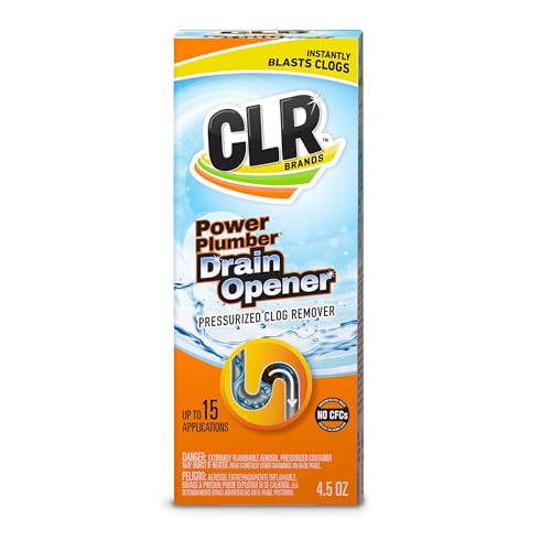 CLR Clog-Free Drain, Pressurized Drain Opener, 4.5 Ounce Aerosol Can