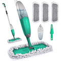 Spray Mop for Floor Cleaning, TINA&TONY Microfiber Hardwood Dry Wet Kitchen Mop with 3 Washable Pads & 635ML Refillable Bottle, Dust Mop with Sprayer for Laminate Tile Vinyl Floors, Green