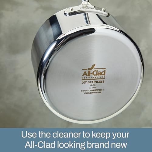 All-Clad Specialty Powder Stainless Steel Cleaner and Polish 12 Ounce Pots and Pans, Cookware White