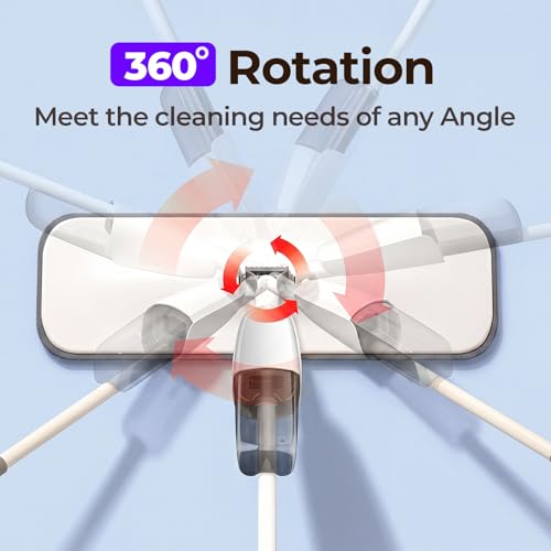 Spray Mop, Wet Dry Hardwood Floor Cleaning Mop with 500ML Sprayer, with Washable Reusable Pad for Tile, Wood, Laminate, Vinyl & Marble Floor Cleaning