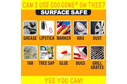 Goo Gone Oven & Grill Cleaner, Surface Safe, Removes Tough Baked-On Grease & Food Spills, Foaming Action, 14 fl oz