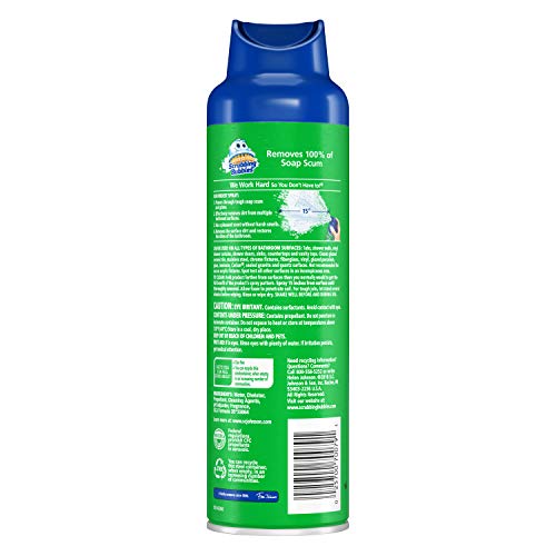 Scrubbing Bubbles Mega Shower Foamer and Disinfectant Aerosol, Rainshower, 20 oz,(Pack of 8)