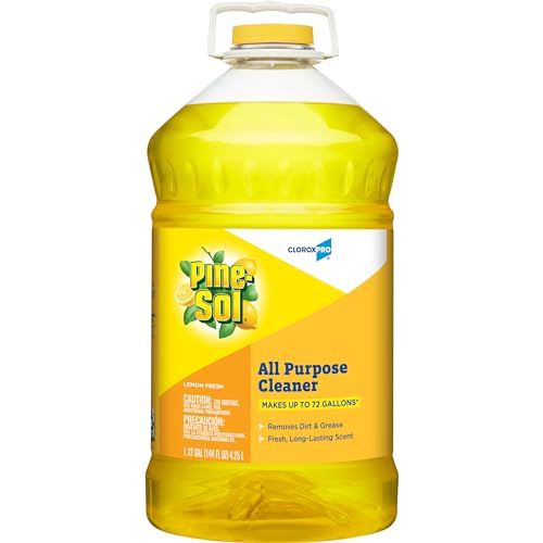 CloroxPro Pine-Sol All Purpose Cleaner, Lemon Fresh, 144 Ounces (Package May Vary)
