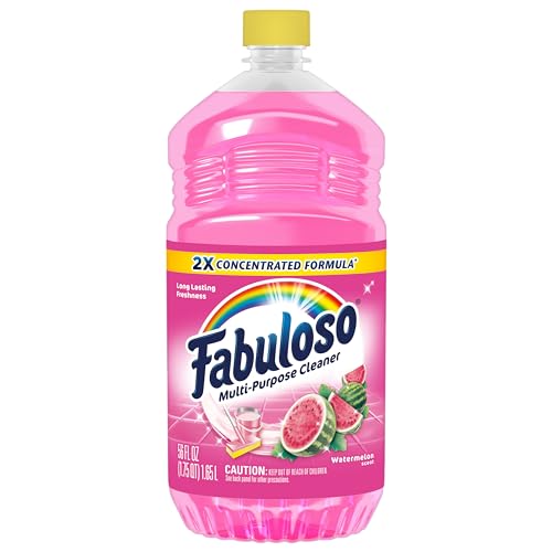 Fabuloso® Multi-Purpose Cleaner, 2X Concentrated Formula, Watermelon Scent, 56 fl oz (pack of 6)
