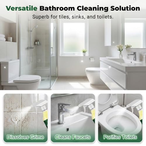 2026 Upgraded Oxalic Acid Cleaner Spray, New Stain Remover, Multi-purpose Tile Cleaner for Bathroom Kitchen, Porcelain Cleaner Solution for Home (1)