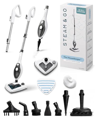 Steam & Go 10-in-1 Multi-Surface Steam Mop - Deep Clean with Heat
