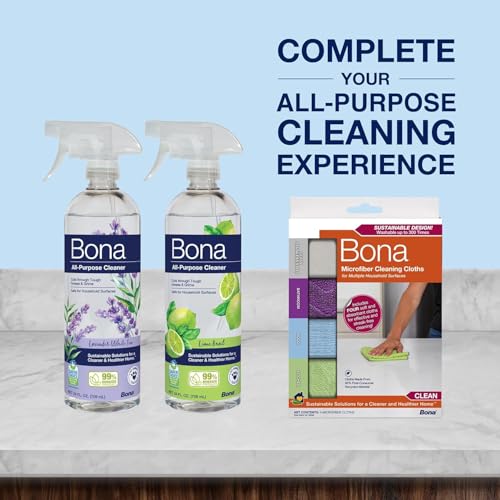 Bona All-Purpose Cleaner - Lavender White Tea Scent - 24 fl oz - Household Cleaner Cuts Through Tough Grease & Grime - Safe for Household Surfaces