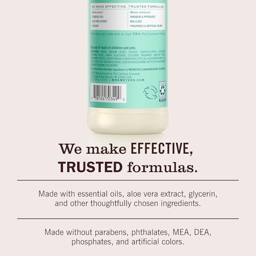 MRS. MEYER'S CLEAN DAY Liquid Dish Soap, Mint, 16 fl. Oz
