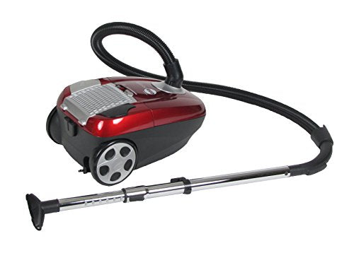 Atrix - Turbo Red HC1-AMZ Canister Vacuum with 6 Quart HEPA Filter and Variable Speed Motor