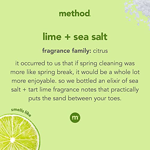 Method All Purpose Cleaner, Lime + Sea Salt, 28 Fl Oz (Pack of 8), Eco-Friendly Multi-Surface Cleaning Spray