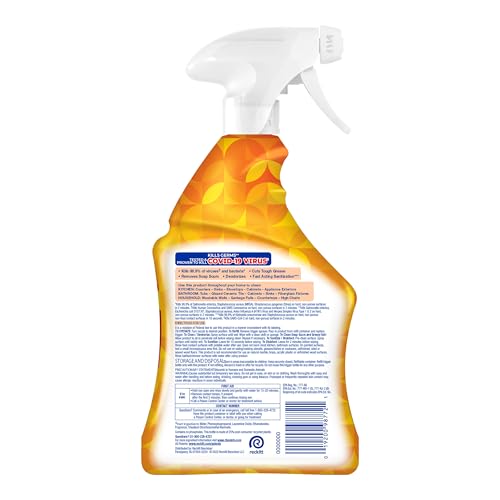 LYSOL Bathroom Cleaner Spray, Foaming Cleaner for Bathrooms, Showers, and Tubs, Mango & Hibiscus Scent, 32oz