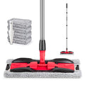 Microfiber Mops for Hardwood Floor Cleaning: MEXERRIS Flat Floor Mop with 4 Washable Pads 59" Adjustable Handle - Dust Dry Mops for Kitchen Bathroom Tile Laminate Wood Vinyl - Home Commercial Mop
