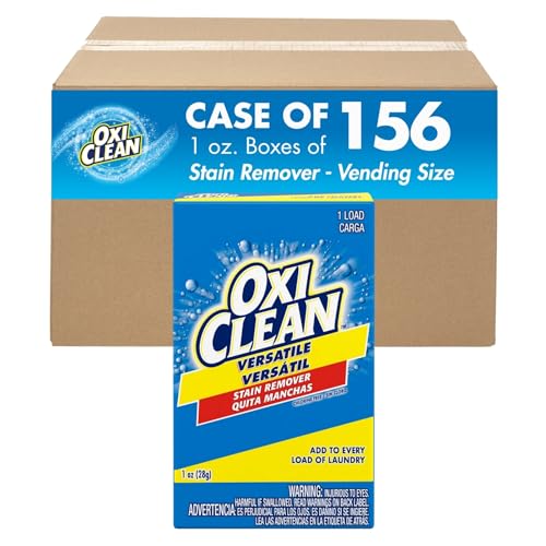 OxiClean Versatile Stain Remover Professional, Coin Vend 1 oz., Single Load, (Pack of 156)