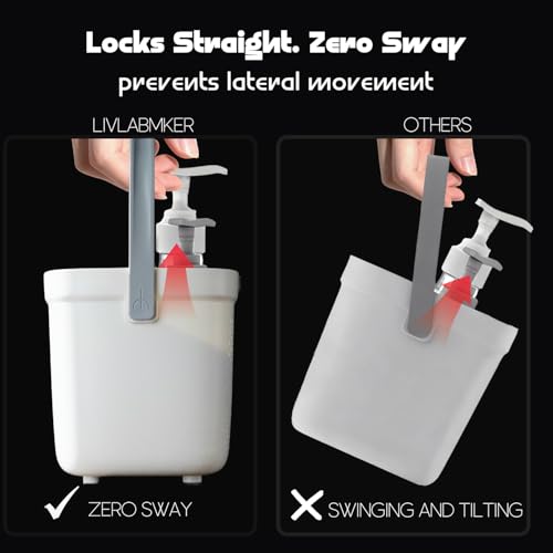 LivLab Mker Portable Shower Caddy, Cleaning Supply Organizer with Handle, College Dorm Room Essentials, Camping Tote Basket - Bathroom Storage Organizer, White Grey