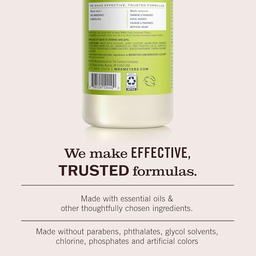 MRS. MEYER'S CLEAN DAY Multi-Surface Everyday Concentrate, Lemon Verbena Scent, 32 Fl Oz Bottle