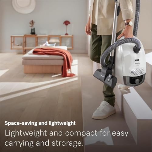Miele Guard S1 Electro Bagged Canister Vacuum Cleaner, AirClean Plus Filtration, SEB 217-3 Electrobrush & SBB 300-3 Parquet Twister, 1200W Powerful Suction, Compact & Lightweight, Casa Grey