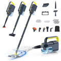 10-in-1 Steam Mop with Detachable Handheld Steamer,350ml Tank, 10s Heat-Up, 248°F Steam Cleaner, 2-Level Control and Swivel Head for Floor,Carpet,Tiles, BBQ grill,Car Accessories Dark Grey