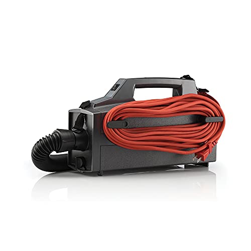 Oreck Commercial XL Pro 5 Super Compact Canister Vacuum Cleaner, Lightweight Bagged Canister Vac with Attachments, Portable, Extended Cleaning Reach, Corded Vacuum Cleaners for Commercial Use