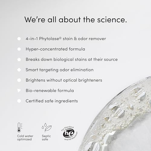 Dirty Labs | Scent Free | Bio Enzyme Laundry Booster | 48 Loads (1 lb) | Hyper Concentrated | High Efficiency & Standard Machine Washer | Nontoxic, Biodegradable | Stain & Odor Removal Enzyme Booster