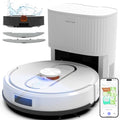 Bagotte Robot Vacuum and Mop Combo, 6000Pa Robotic Vacuum with Mapping, Self-Emptying Station for 90 Days Hands-Free, LiDAR Navigation, Wi-Fi/App/Alexa Voice Control, for Carpets & Hard Floors