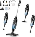 Seyomi Steam Mop, 12-in-1 Powerful Handheld Steam Cleaner Detachable Steam Mops for Floor Cleaning, 565ML Removable Tank, 23FT Power Cable, MultiPurpose Steamer for Hardwood, Tile, Grout, Furniture