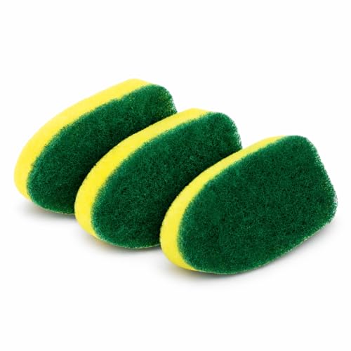 LIBMAN Dish Wand Refills - 3 Pk Dish Wand Sponge Refills - Durable - Non Scratch - Dishmatic Compatible, Fits Dishmatic Dishwands