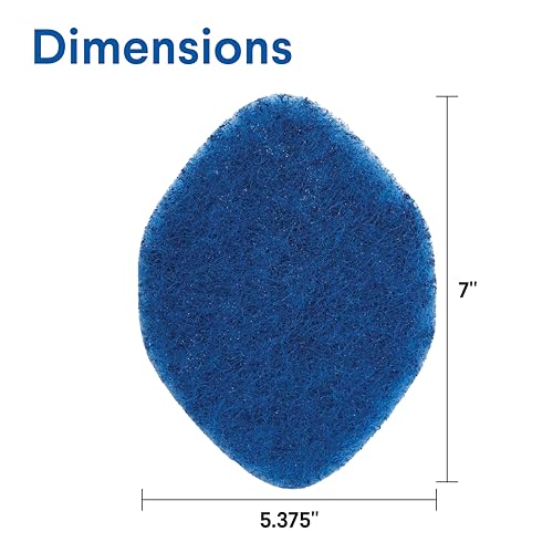 Clorox Extendable Tub & Tile Scrubber Refill, Diamond-Shaped Head Replacement Scrubber Pad, Blue