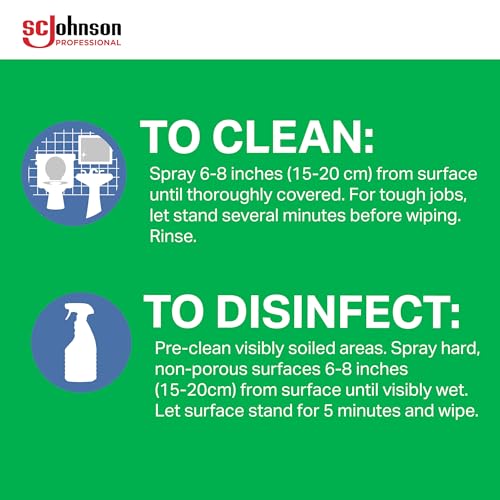 SC Johnson Professional Scrubbing Bubbles Disinfectant Restroom Cleaner, 32oz / Case Qty 8